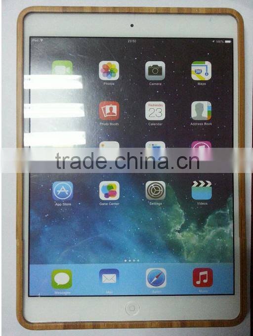 For Ipad air 5 Bamboo& Wooden back hard case High quality