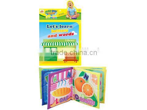 English Baby Color Learning Cloth Book, Infant Fabric Book