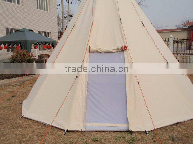 Canvas Fabric Outdoor Teepee Indian Tent