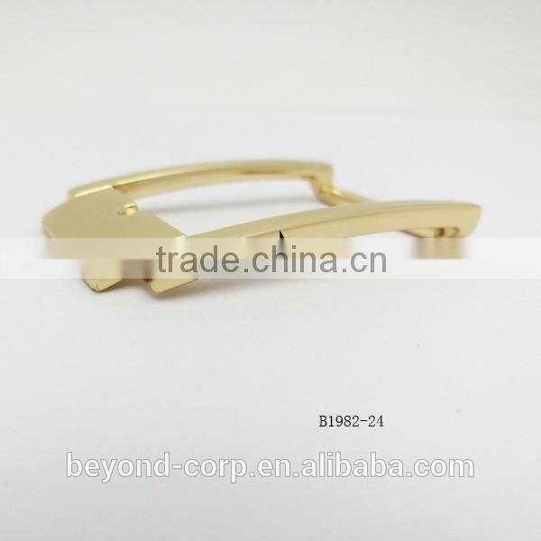 OEM shiny gold plated metal pin buckle 24mm