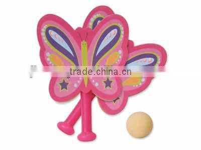 Sponge racket toy flying toy butterfly