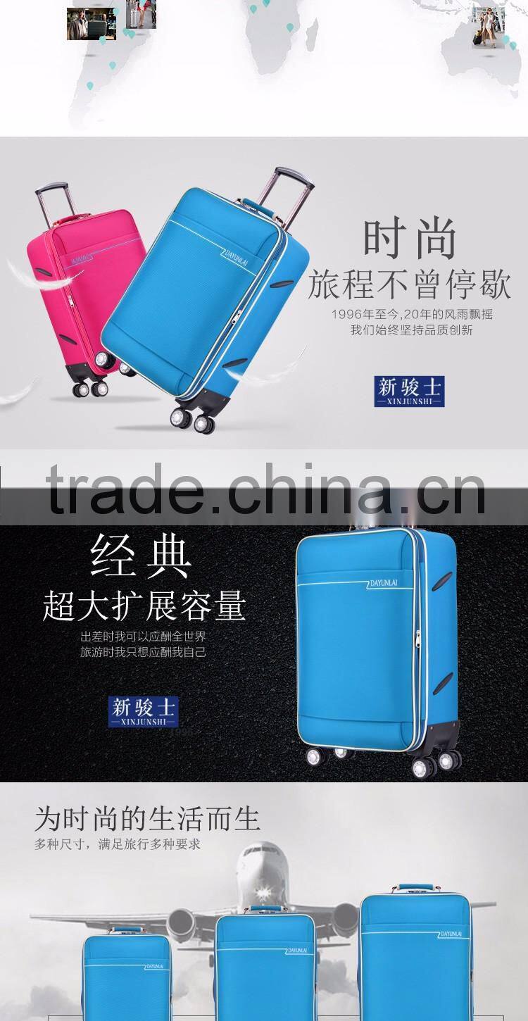 Canvas With Fabric Trolley Travel Luggage Cheap Travel Case Wheeled Luggage Used Lugggae For Sale