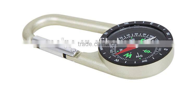 Hot Selling Metal Carabiner Compass For Travel Camping
