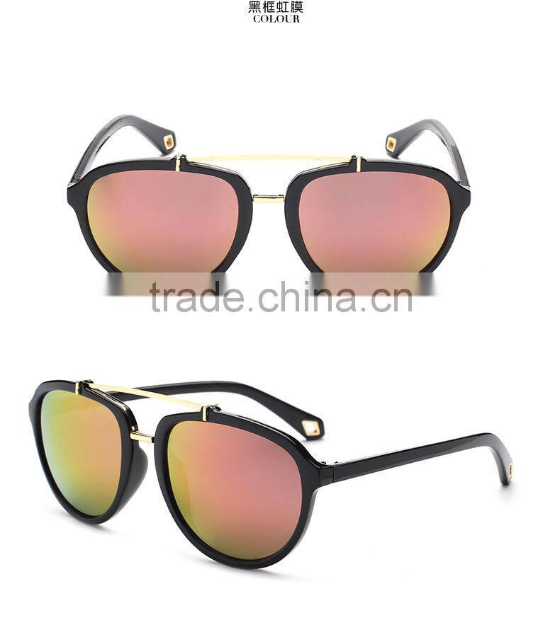 New product high quality Dazzle colour sunglasses