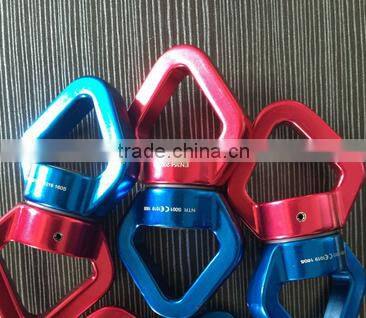 Heavy duty double loop spinning swiveltree swing strap swivel