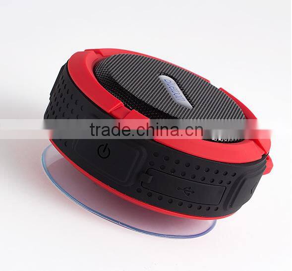 New mini waterproof bluetooth stereo shower speaker with MIC support TF card micro USB