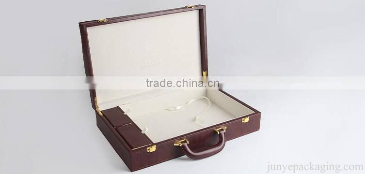 high-end clamshell presentation box with hinge