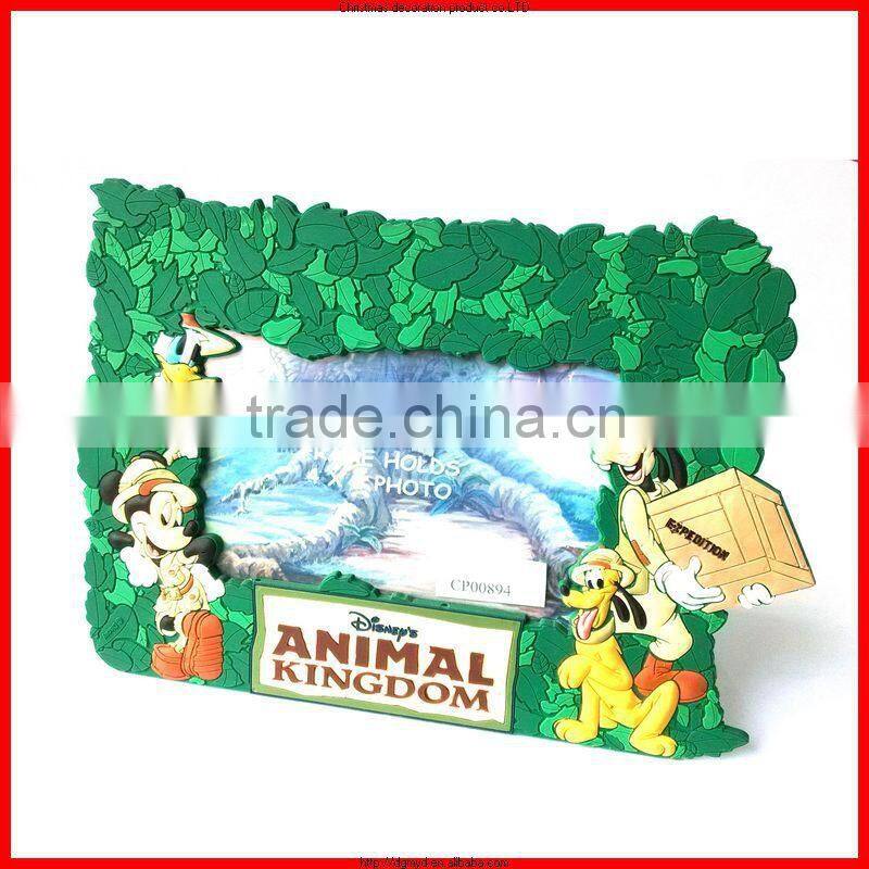 Latest design promotional gifts 3d cheap pvc photo frame wholesale