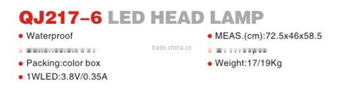 Camping Lantern QJ217-6 1W LED HEAD LAMP