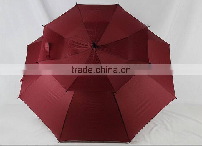 Promotioanl golf umbrella air umbrella Double Canopy Windproof Golf Umbrella