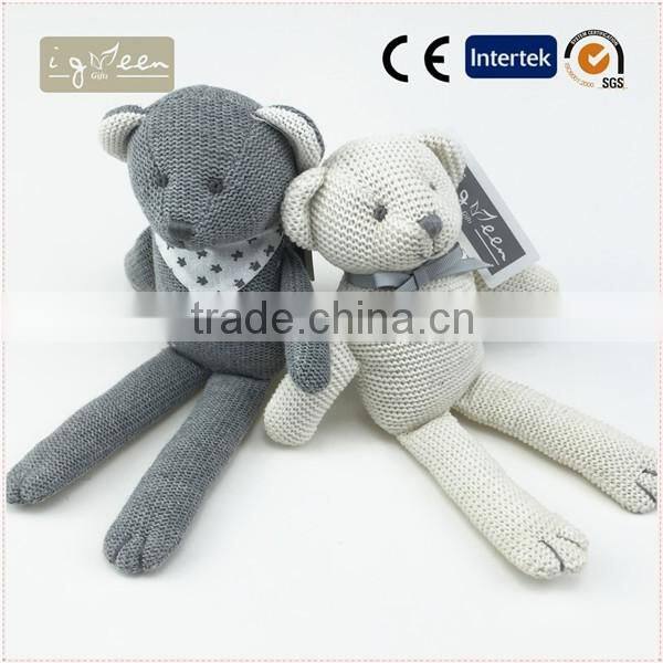 I-Green Toy Series-Fashional Style kniting bear toy