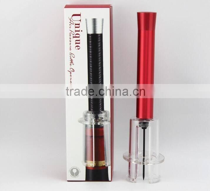 High quality aluminium alloy air pressure wine opener/Air Pressure wine Corkscrew