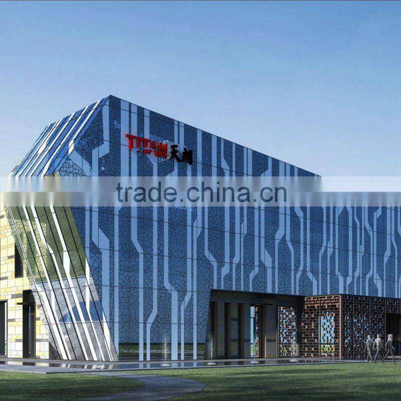 Double insulated glass facade glass, door and window glass, E love facade project, Jingfeng glass