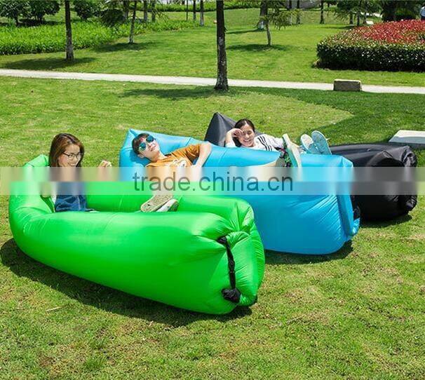 2016 New design Fast filling waterproof Inflatable lazy sofa bed/Hangout Lounge Sleeping Air Sofa Bag