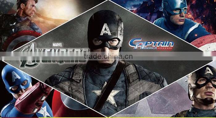 Avengers America Captain Power Banks 6800mAh dual USB Stainless Steel Mobile chargers Universal for iPhone5S 6 android phones