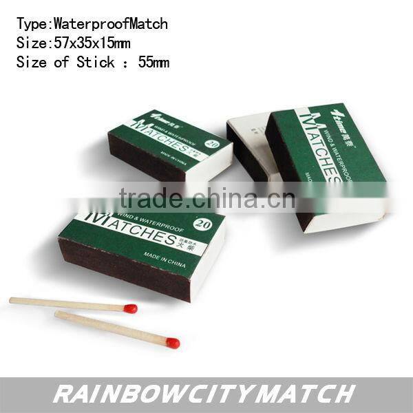 waterproof match boxed match for outdoor goods
