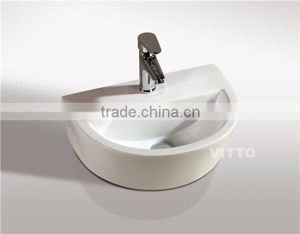 european style small wall hung basin