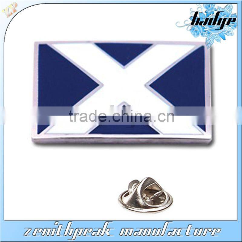 New products metal square name lapel pin/silver name pins/cheaper name lapel pin badge