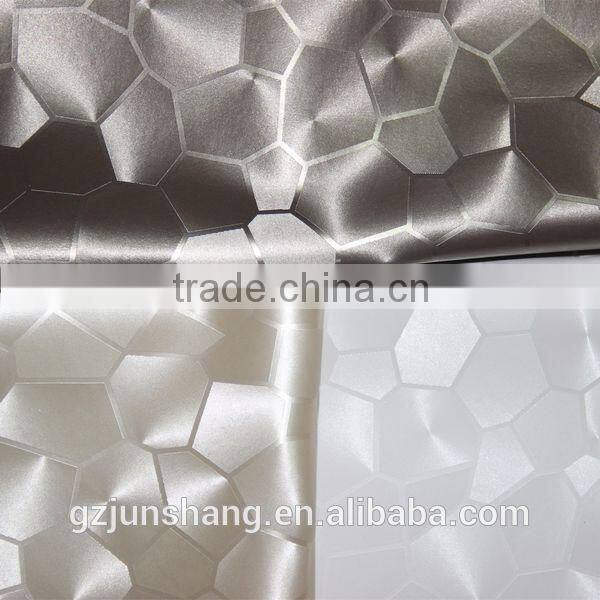 3D affection decorative fabric for wall paper material usage