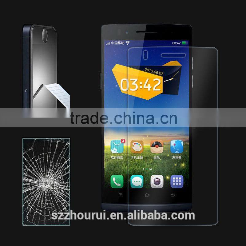 high clear Tempered glass screen protector for OPPO R3