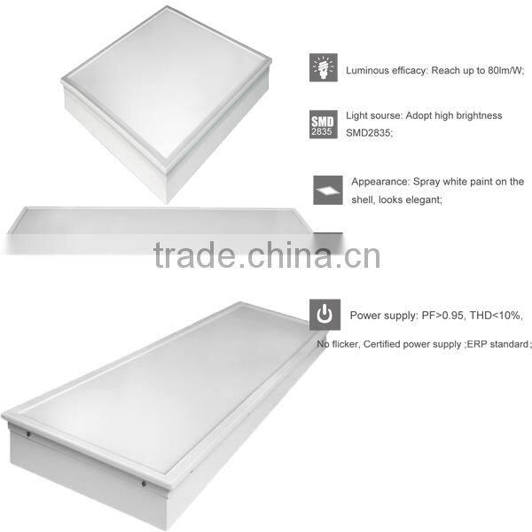 high quality suspended led panel light 120x30 cm