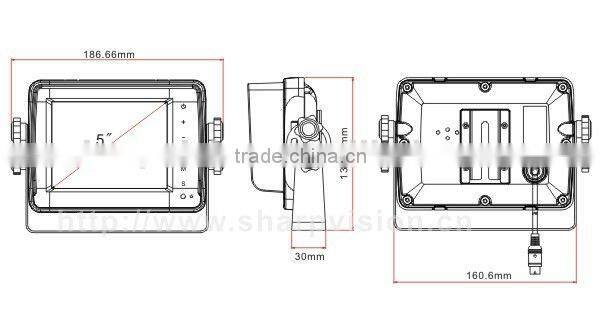 5" waterproof truck camera system