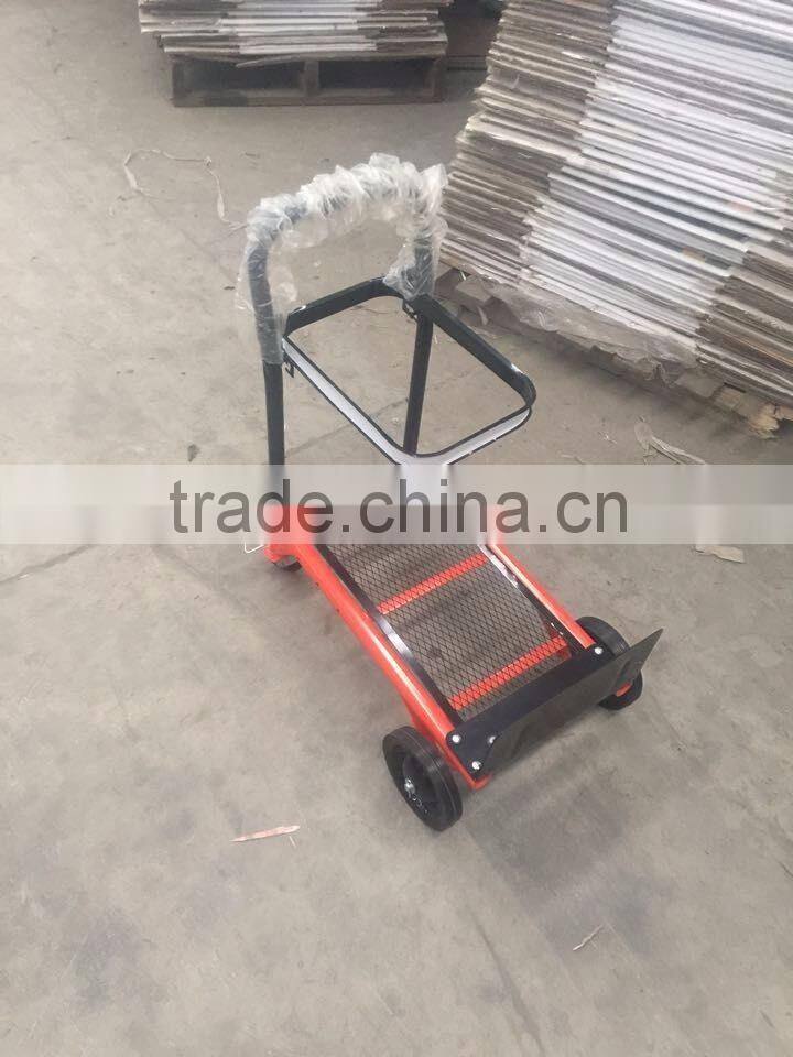 Folding stype hand trolley for carrying rubbish bag