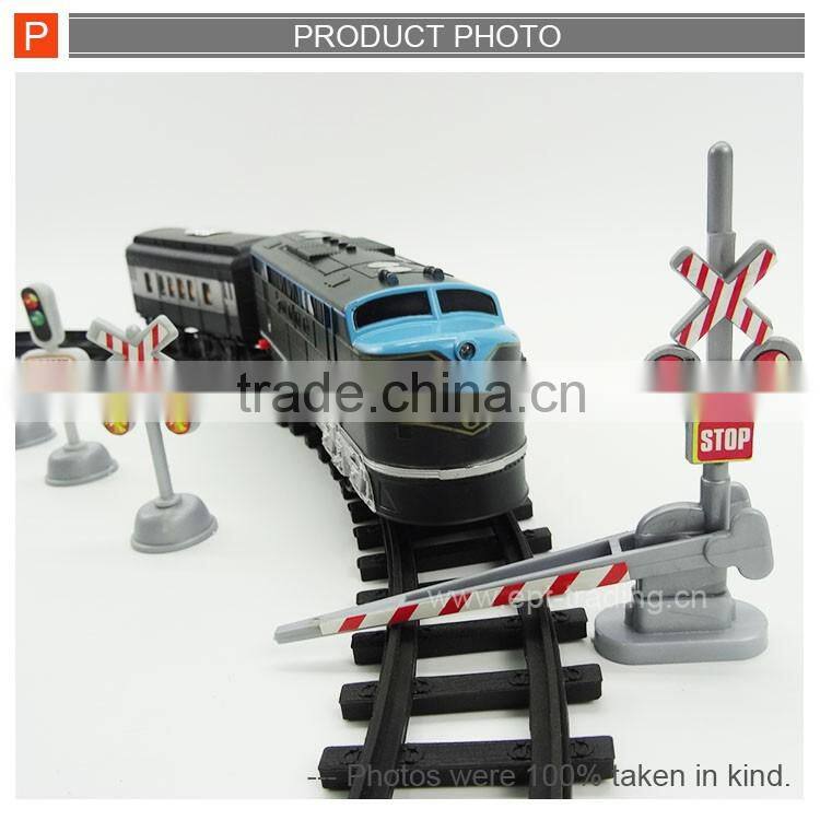 Battery operated railway train track set with sound &light