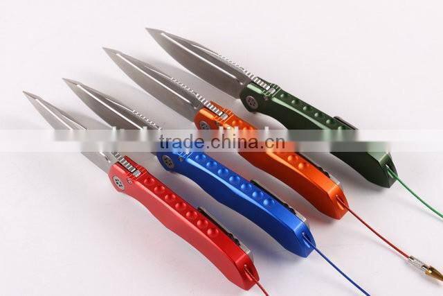 OEM folding knife with D2 blade and Titanium alloy handle