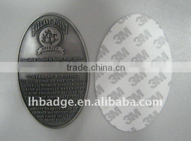 aluminum Whiskey packing label