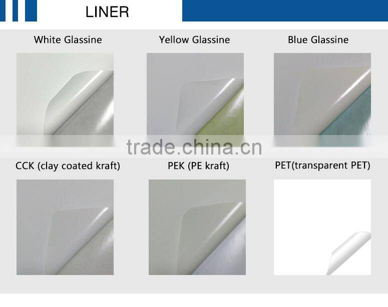 best price adhesive semi gloss printing color paper labels in roll