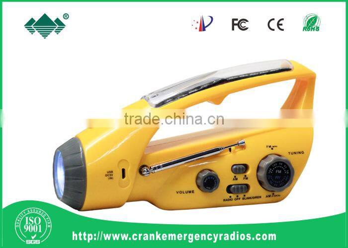 Rechargeable led emergency lantern with phone charge and radio