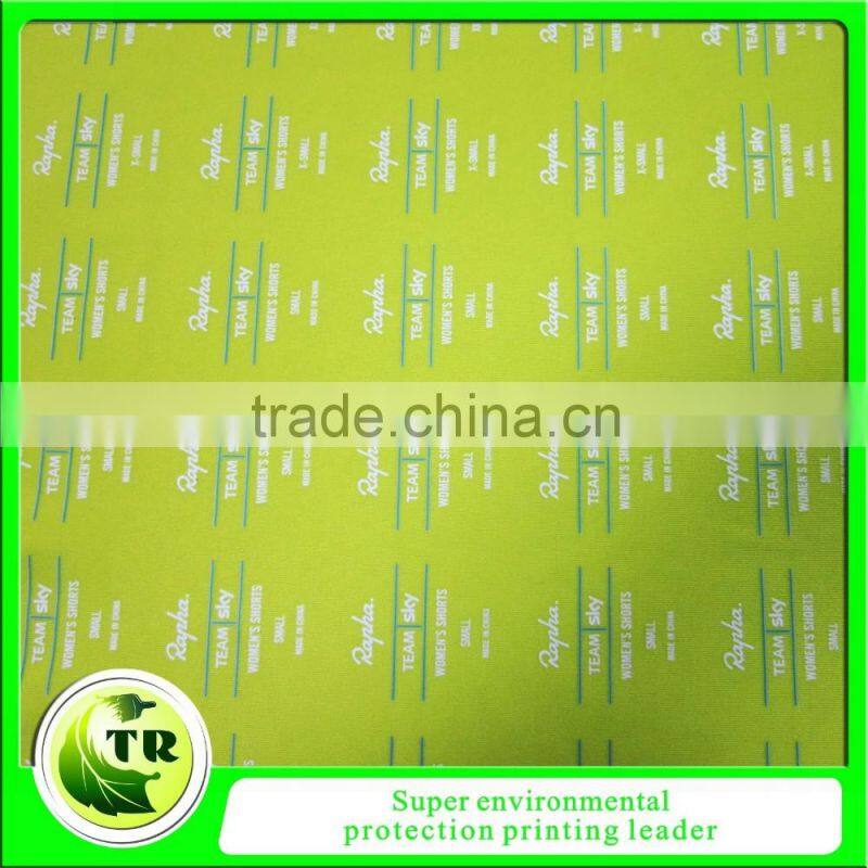 custom eco-friendly heat transfer print care label