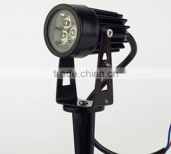 ce rohs 12v/110v/220v ip65 waterproof 3w led garden spike light