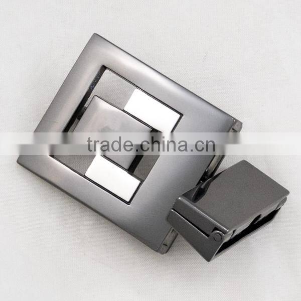 Designer 35mm new metal solid silver bands pin buckle