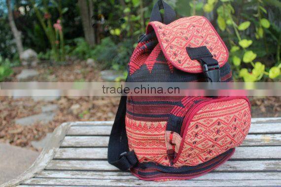 Thai Naga textile fabric backpack