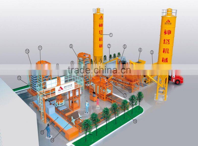 China Shenta QTY6-15 Automatic Hydraulic cement hollow brick making equipment factory price