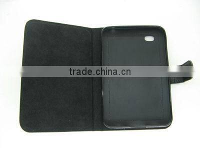 Litchi leather mobile phone cases for Samsung P1000