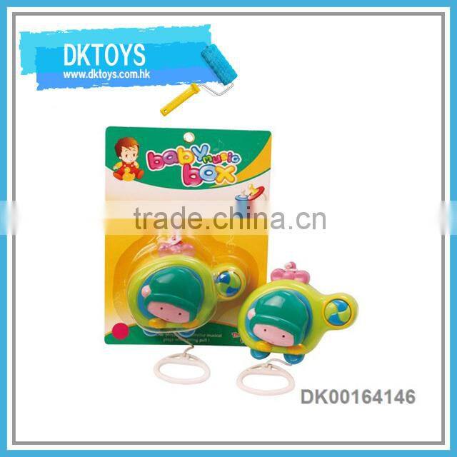 Pull Line Music Box Baby Learning Rattle Toy