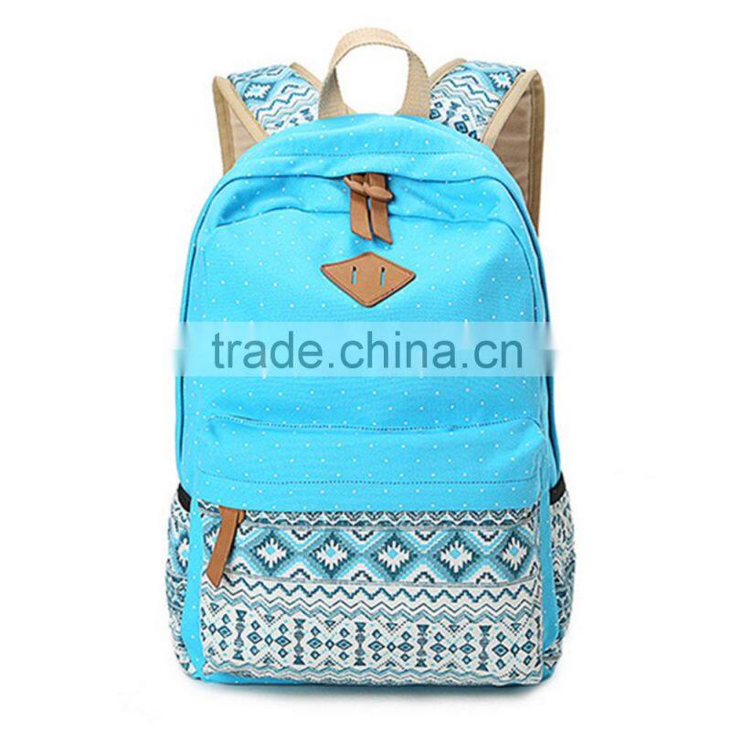 Women Girl Canvas Shoulder School Bag Handbag Bookbag Backpack Travel Rucksack