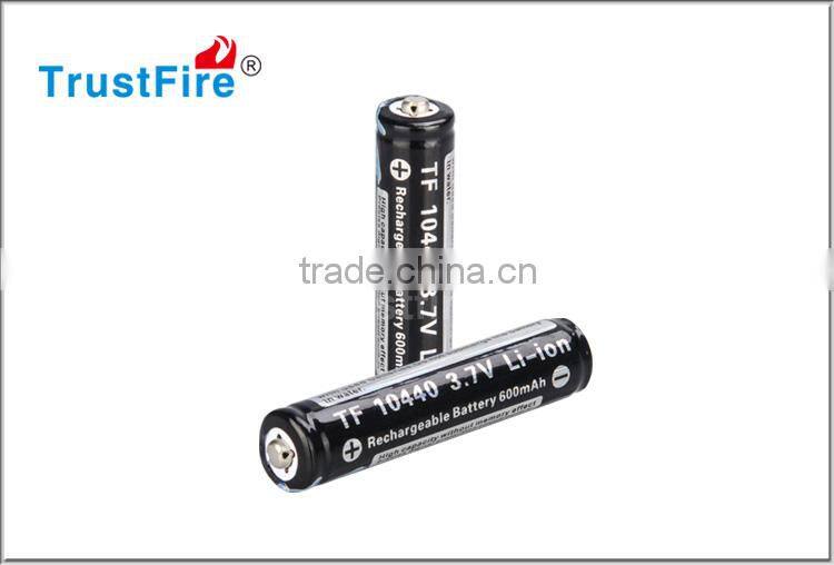 Trustfire 600mAh 10440 3.7v Protected Li-ion Rechargeable Battery with PCB