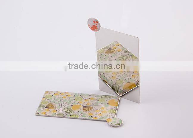 Stainless steel polishing compact mirror and stainless steel sheet polished pocket mirror