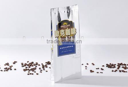 CoCoffee beans aluminum foil eight edge-sealing square bottom bag with air holes