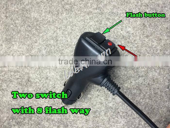 DC12V-24V led lightbar, 24 LED 24W Beacon light with Magnets ,Emergency Strobe Light bar 4 colors LED warning Light