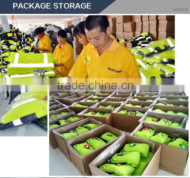 hot sale working waterproof safety reflective jacket parka hi vis jacket parka