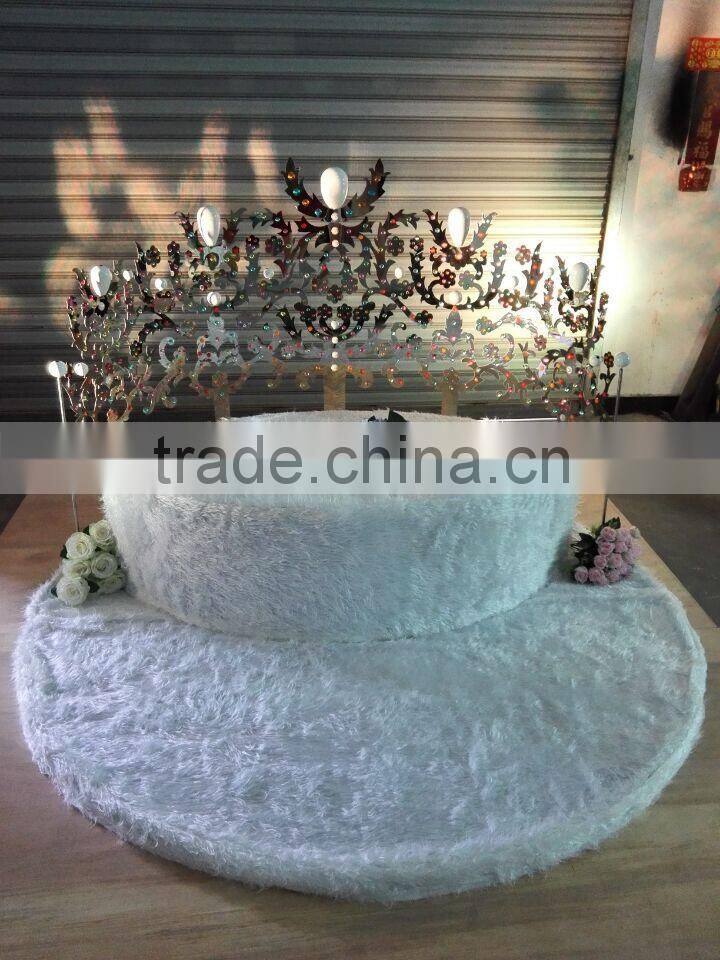 elegant new design wedding bride and groom chair with tall roman pillar for wedding decoration