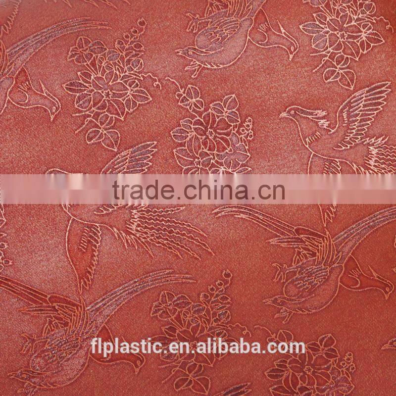 Embossed PVC Leather for Sofa, Bags and Decorative Leather Fabric