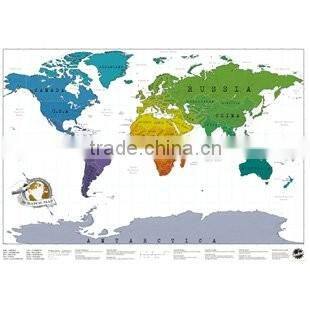 Factory directly selling Travel Scratch Map