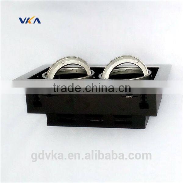 rectangular aluminum housing recessed grille spot light