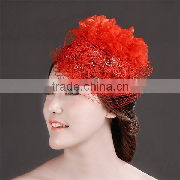 MYLOVE red lace hair accessory handmade high quality statement MLF131
